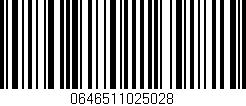Código de barras (EAN, GTIN, SKU, ISBN): '0646511025028'