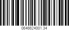 Código de barras (EAN, GTIN, SKU, ISBN): '0646624001.34'