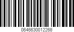 Código de barras (EAN, GTIN, SKU, ISBN): '0646630012268'
