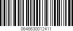 Código de barras (EAN, GTIN, SKU, ISBN): '0646630012411'