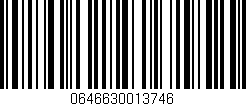 Código de barras (EAN, GTIN, SKU, ISBN): '0646630013746'