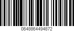 Código de barras (EAN, GTIN, SKU, ISBN): '0648864494872'