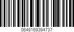 Código de barras (EAN, GTIN, SKU, ISBN): '0649169394737'