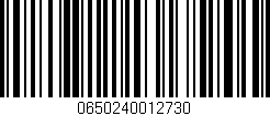 Código de barras (EAN, GTIN, SKU, ISBN): '0650240012730'