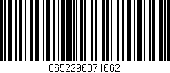 Código de barras (EAN, GTIN, SKU, ISBN): '0652296071662'