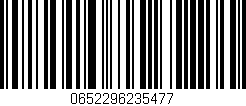 Código de barras (EAN, GTIN, SKU, ISBN): '0652296235477'