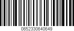 Código de barras (EAN, GTIN, SKU, ISBN): '0652330640649'
