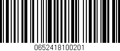 Código de barras (EAN, GTIN, SKU, ISBN): '0652418100201'