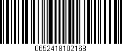 Código de barras (EAN, GTIN, SKU, ISBN): '0652418102168'