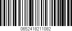 Código de barras (EAN, GTIN, SKU, ISBN): '0652418211082'