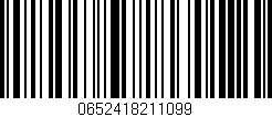 Código de barras (EAN, GTIN, SKU, ISBN): '0652418211099'