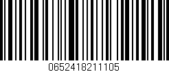 Código de barras (EAN, GTIN, SKU, ISBN): '0652418211105'