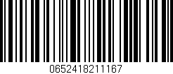 Código de barras (EAN, GTIN, SKU, ISBN): '0652418211167'