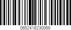 Código de barras (EAN, GTIN, SKU, ISBN): '0652418230069'