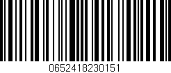 Código de barras (EAN, GTIN, SKU, ISBN): '0652418230151'