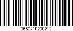 Código de barras (EAN, GTIN, SKU, ISBN): '0652418230212'