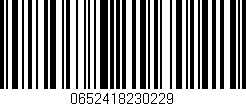 Código de barras (EAN, GTIN, SKU, ISBN): '0652418230229'