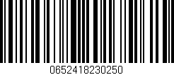Código de barras (EAN, GTIN, SKU, ISBN): '0652418230250'