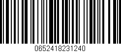 Código de barras (EAN, GTIN, SKU, ISBN): '0652418231240'