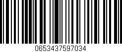 Código de barras (EAN, GTIN, SKU, ISBN): '0653437597034'
