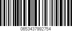 Código de barras (EAN, GTIN, SKU, ISBN): '0653437992754'