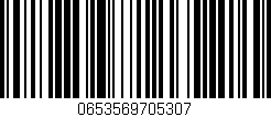 Código de barras (EAN, GTIN, SKU, ISBN): '0653569705307'