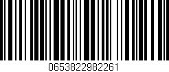 Código de barras (EAN, GTIN, SKU, ISBN): '0653822982261'