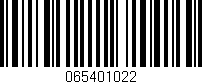 Código de barras (EAN, GTIN, SKU, ISBN): '065401022'