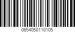 Código de barras (EAN, GTIN, SKU, ISBN): '0654050110105'