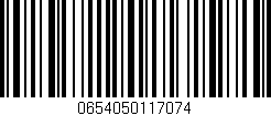 Código de barras (EAN, GTIN, SKU, ISBN): '0654050117074'