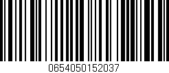Código de barras (EAN, GTIN, SKU, ISBN): '0654050152037'