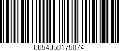 Código de barras (EAN, GTIN, SKU, ISBN): '0654050175074'