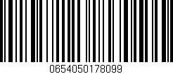 Código de barras (EAN, GTIN, SKU, ISBN): '0654050178099'