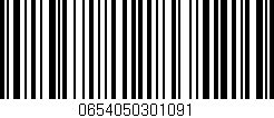 Código de barras (EAN, GTIN, SKU, ISBN): '0654050301091'