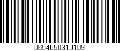 Código de barras (EAN, GTIN, SKU, ISBN): '0654050310109'