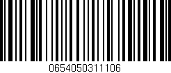 Código de barras (EAN, GTIN, SKU, ISBN): '0654050311106'