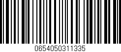 Código de barras (EAN, GTIN, SKU, ISBN): '0654050311335'