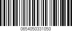 Código de barras (EAN, GTIN, SKU, ISBN): '0654050331050'