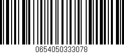 Código de barras (EAN, GTIN, SKU, ISBN): '0654050333078'