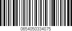 Código de barras (EAN, GTIN, SKU, ISBN): '0654050334075'