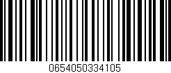 Código de barras (EAN, GTIN, SKU, ISBN): '0654050334105'