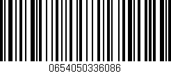 Código de barras (EAN, GTIN, SKU, ISBN): '0654050336086'