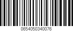 Código de barras (EAN, GTIN, SKU, ISBN): '0654050340076'