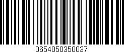 Código de barras (EAN, GTIN, SKU, ISBN): '0654050350037'