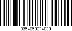 Código de barras (EAN, GTIN, SKU, ISBN): '0654050374033'
