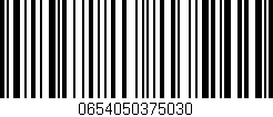 Código de barras (EAN, GTIN, SKU, ISBN): '0654050375030'