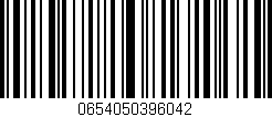 Código de barras (EAN, GTIN, SKU, ISBN): '0654050396042'