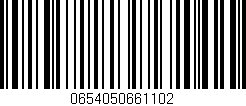 Código de barras (EAN, GTIN, SKU, ISBN): '0654050661102'