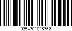 Código de barras (EAN, GTIN, SKU, ISBN): '0654781875762'