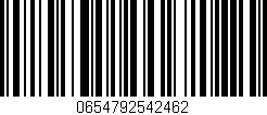 Código de barras (EAN, GTIN, SKU, ISBN): '0654792542462'